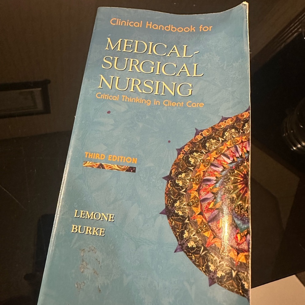 Surgical nursing book